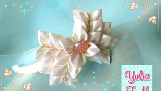 Канзаши мастер класс ободок в школу/Kanzashi/BACK TO SCHOOL