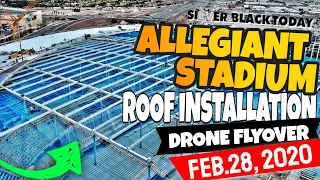 Exclusive Footage: Allegiant Stadium Roof Assembly Revealed