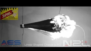 Linear Shaped Charge High Speed Video