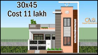 3 Room 3D House Plan | Villa Design | Gopal Architecture