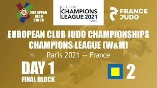 FINAL - Tatami 2 - European Club Judo Championships - Champions League - Paris 2021 - France