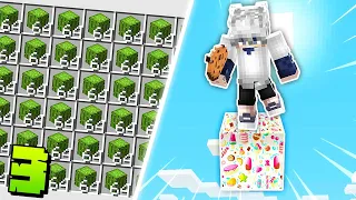 Am Facut CEA MAI MARE Ferma de CACTUS pe Minecraft CANDY ONE BLOCK #3