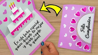 🌺 DIY Tarjeta de cumpleaños 🥰 Beautiful Handmade Birthday card 🥳