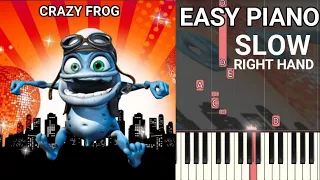 Crazy Frog - Axel F (SLOW) Right Hand Easy Piano