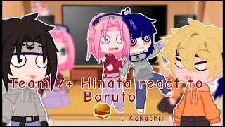 Team 7+ Hinata (-Kakashi) react to Boruto 🍔| creds in desc | (part:3)