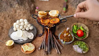 Ultimate Mini Chole Kulche Making | Indian Street Food | Miniature Cooking |The Tiny Foods-Hindi