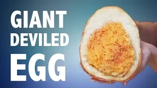 DIY GIANT DEVILED EGG 🥚  (DO NOT EGGTEMPT)