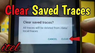 How to clear saved traces on itel S15 | System Tracing | Developer Options | Debugging