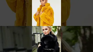 yellow furr vs black furr / #shorts #makeup 💄#nails 💅#heels👠#dress👗#ytshorts #viral