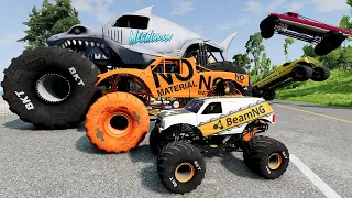 Big & Small Monster Trucks Mud Battle #23 | BeamNG Drive - Griff's Garage