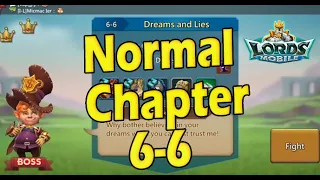 Lords Mobile How to Beat Normal Chapter 6-6 f2p | Get a 3 Crown Victory with this Hero Setup