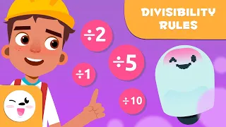 DIVISIBILITY RULES for Kids ➗🤖 Dividing by 1, 2, 5 y 10 - Elementary - Episode 1