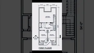 24'×54' house plan || 24feet by 54feet ghar ka Naksha || 24by54 floor plan