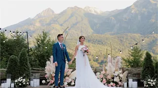 Свадьба в горах Сочи | Трогательная клятва невесты | Самая веселая свадьба 2022 года Свадебное видео