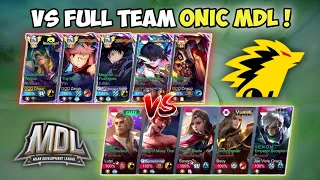 Exciting Match Against Full Team Onic MDL! One lane Against Onic Lutpi Bro!