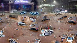 Bangkok becomes an ocean! Heavy rains flood the capital of Thailand!