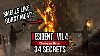 34 SECRET Details You Probably Missed in RE4 Chainsaw Demo!