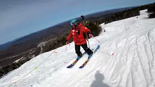 POACHING and ESCAPING SKI PATROL, Killington, Vt  -  POV