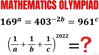 Mathematical Olympiad | Learn to find the value of (1/a + 1/b + 1/c)^2022 | Math Olympiad Training