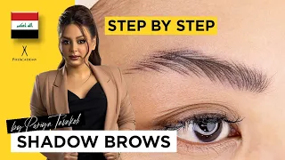 Shadow Brows training - Step by Step | Microblading & PMU course by PhiAcademy | Brow microshading