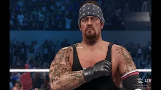 UNDERTAKER  AND ROMAN REIGNS in WWE 2k24  for the wwe title