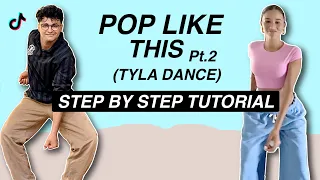 Pop like this Pt. 2 (Tyla Dance) *EASY DANCE TUTORIAL* (Beginner Friendly)