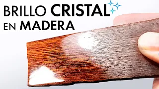 (TRUCO) Haz BRILLAR la MADERA como el Cristal💎Barniz Brillante de CIANOACRILATO para pequeñas piezas