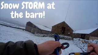 Snow STORM at the BARN | OFF GRID Ham Radio | Cooking