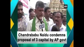 Chandrababu Naidu condemns proposal of 3 capital by AP govt