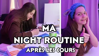 MA NIGHT ROUTINE APRES LES COURS