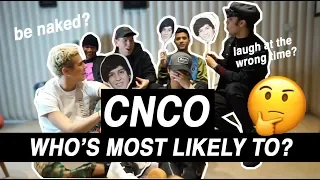 CNCO PLAY 'WHO'S MOST LIKELY TO' CHALLENGE! | United By Pop