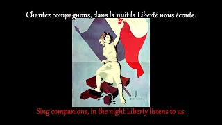 FRENCH LESSON - learn french with music ( FRENCH SONG  lyrics + translation )Le chant des partisans