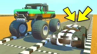 ОЧЕНЬ БОЛЬШОЙ МОНСТР НА КОЛЕСАХ ПРОТИВ МУСТАНГА В СКРАП МЕХАНИК (Scrap Mechanic)