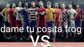 El chombo Dame tu cosita frog vs famous footballer 😃