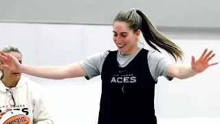 Kate Martin 's Half Court Shot and her Enthusiasm to Face Caitlin Clark with the Indiana Fever