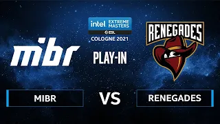 CS:GO - MIBR vs. Renegades [Vertigo] Map 1 - IEM Cologne 2021 - Play-In