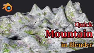 Create Mountains Very Quickly For Games | Step-by-Step & Easy Guide | Blender 2.9x Eevee & Cycles