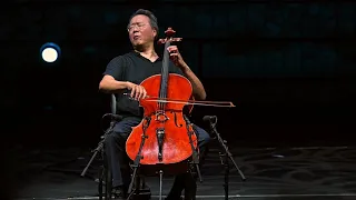 Yo-Yo Ma performing a solo interpretation of Bach’s 6 Cello Suites