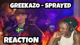 SWEDISH DRILL RAP! Greekazo - Sprayad (OFFICIAL MUSIC VIDEO) REACTION