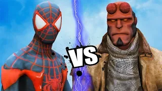 Spider-Man (Miles Morales) vs HellBoy - Epic Battle