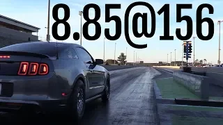 2014 Mustang GT goes 8.85@156 with Whipple Supercharger!