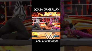 W2K24 What a Kick Out !!! Cm Punk & Reigns VS Rollins & Triple H Gameplay #WWE #wwe2k24 #w2k24