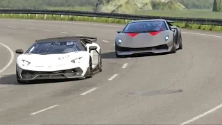 Lamborghini SVJ 63 vs Lamborghini Sesto Elemento at Highlands