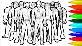 The Marvel Coloring Pages