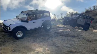 Traxxas TRX4M Defender and Bronco head to head on epic adventure | 1/18 scale | Mini rock crawlers