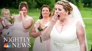 Bride Surprised At Wedding By Man Who Received Her Late Son’s Heart | NBC Nightly News