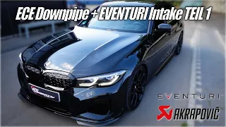 ECE LEGAL DOWNPIPE + EVENTURI Carbon Intake passend für BMW M340i 2021 G20 G21 B58 OPF - TEIL 1