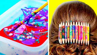 ASTUCES DIY FUN POUR L'ÉCOLE || Créations Cool et Astuces Pour la Rentrée Par 123 GO Like!