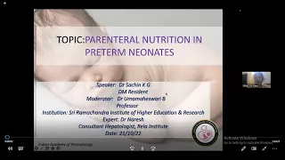 Parenteral Nutrition in Preterm Neonates
