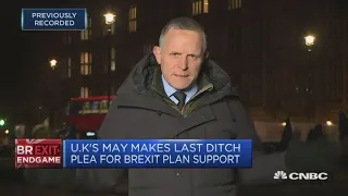 UK parliament expected to vote down May's Brexit deal | Squawk Box Europe